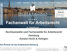 Tablet Screenshot of kanzlei-hecht.de